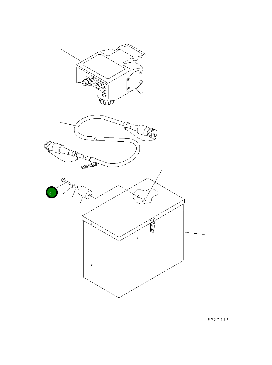 Болт UN711408080  Komatsu