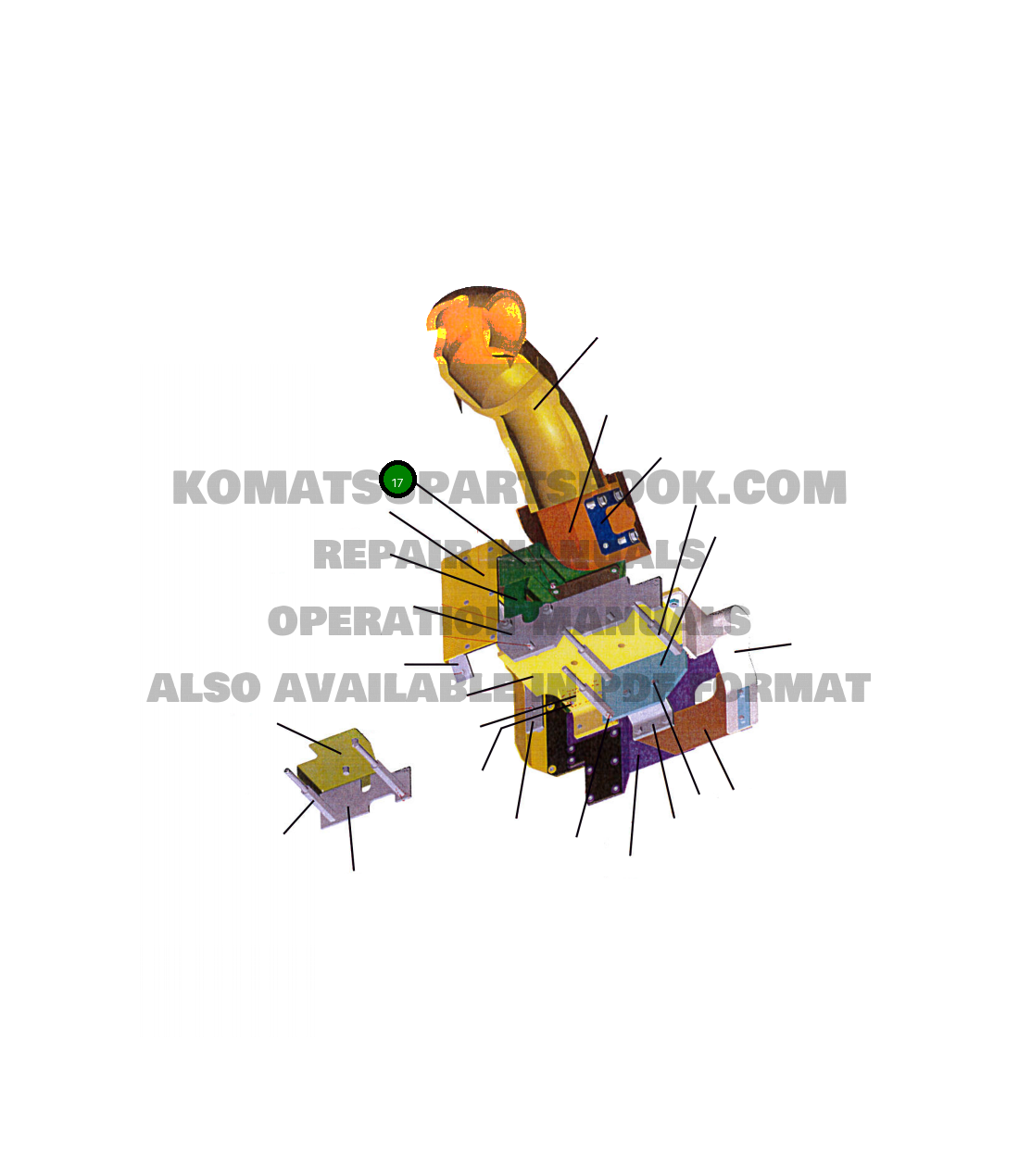 Крышка 207-01-A3470 Komatsu