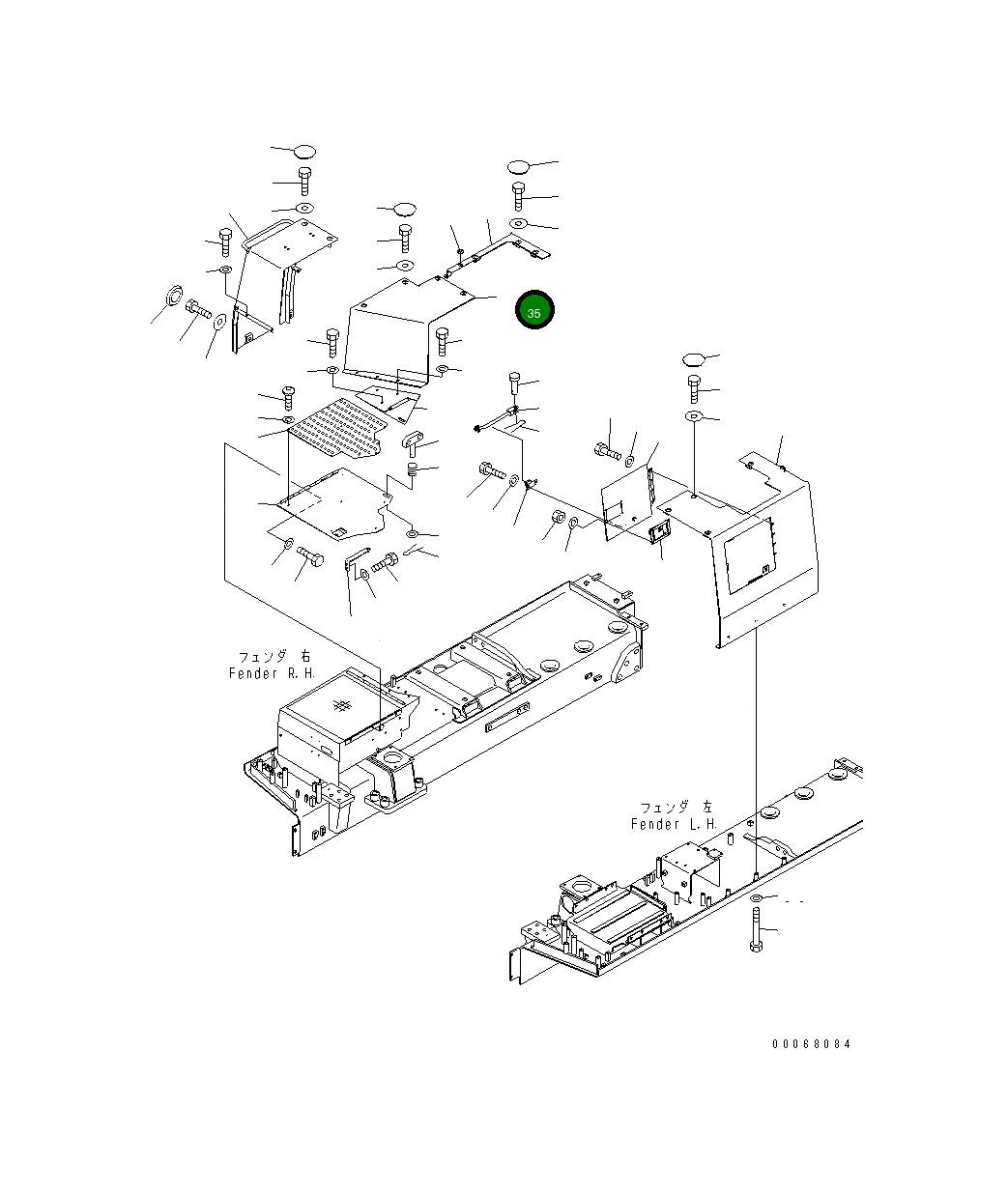 Крышка 198-54-78260 Komatsu