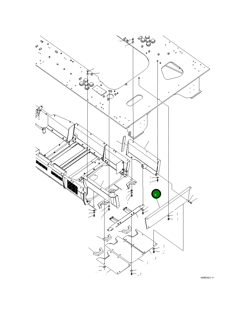 Крышка 21T-54-34920  Komatsu