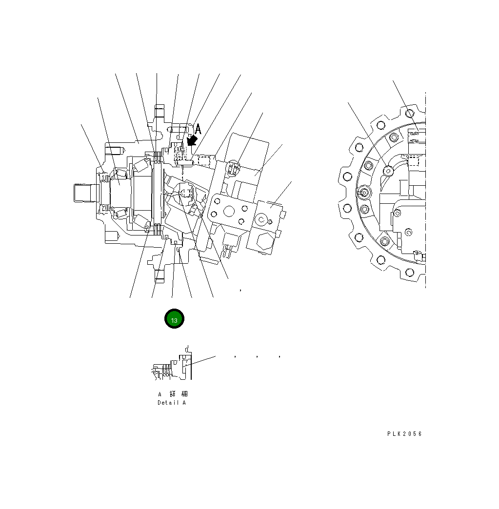 Кольцо UC1100500588  Komatsu