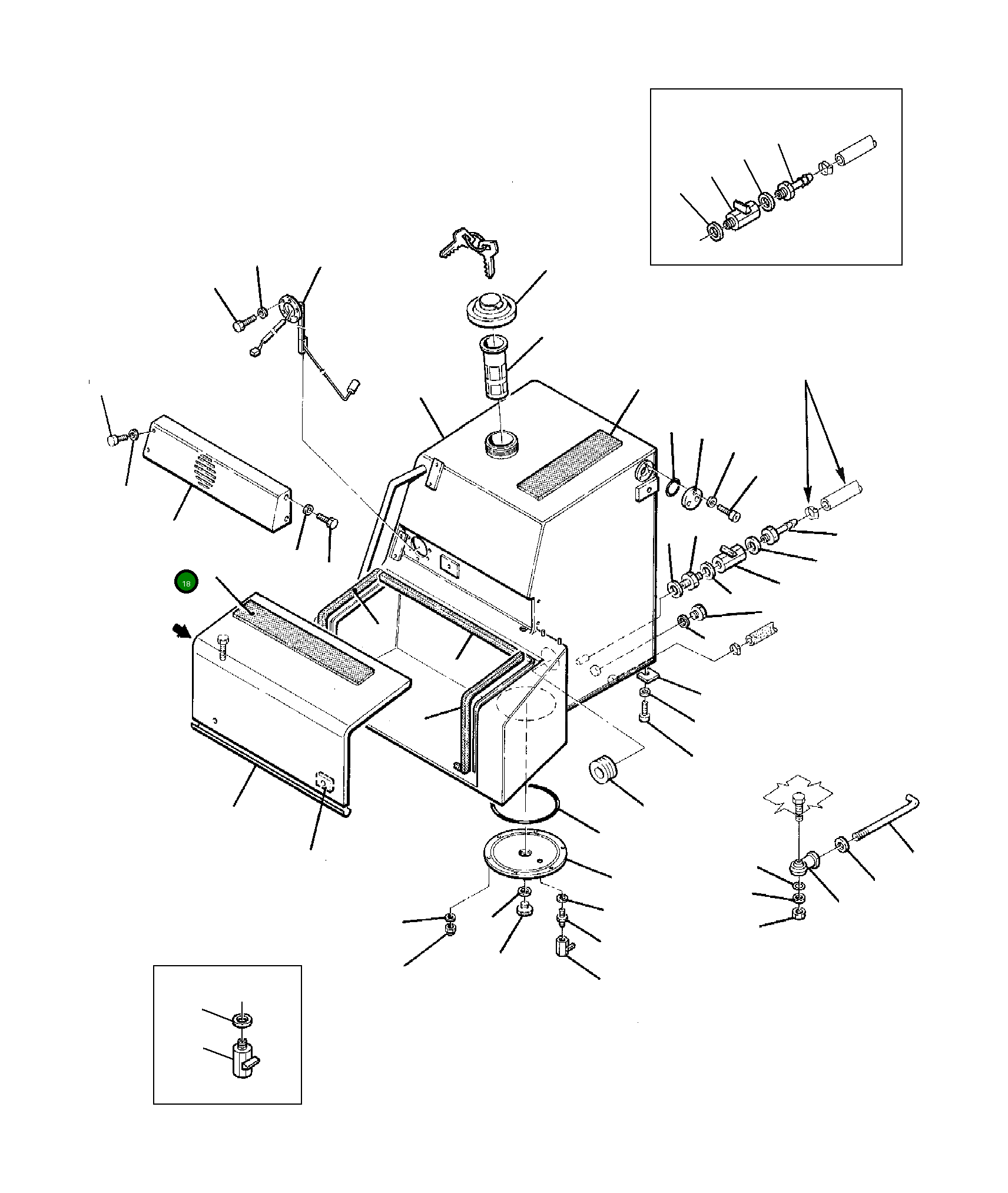 Крышка 21D-04-11140 Komatsu
