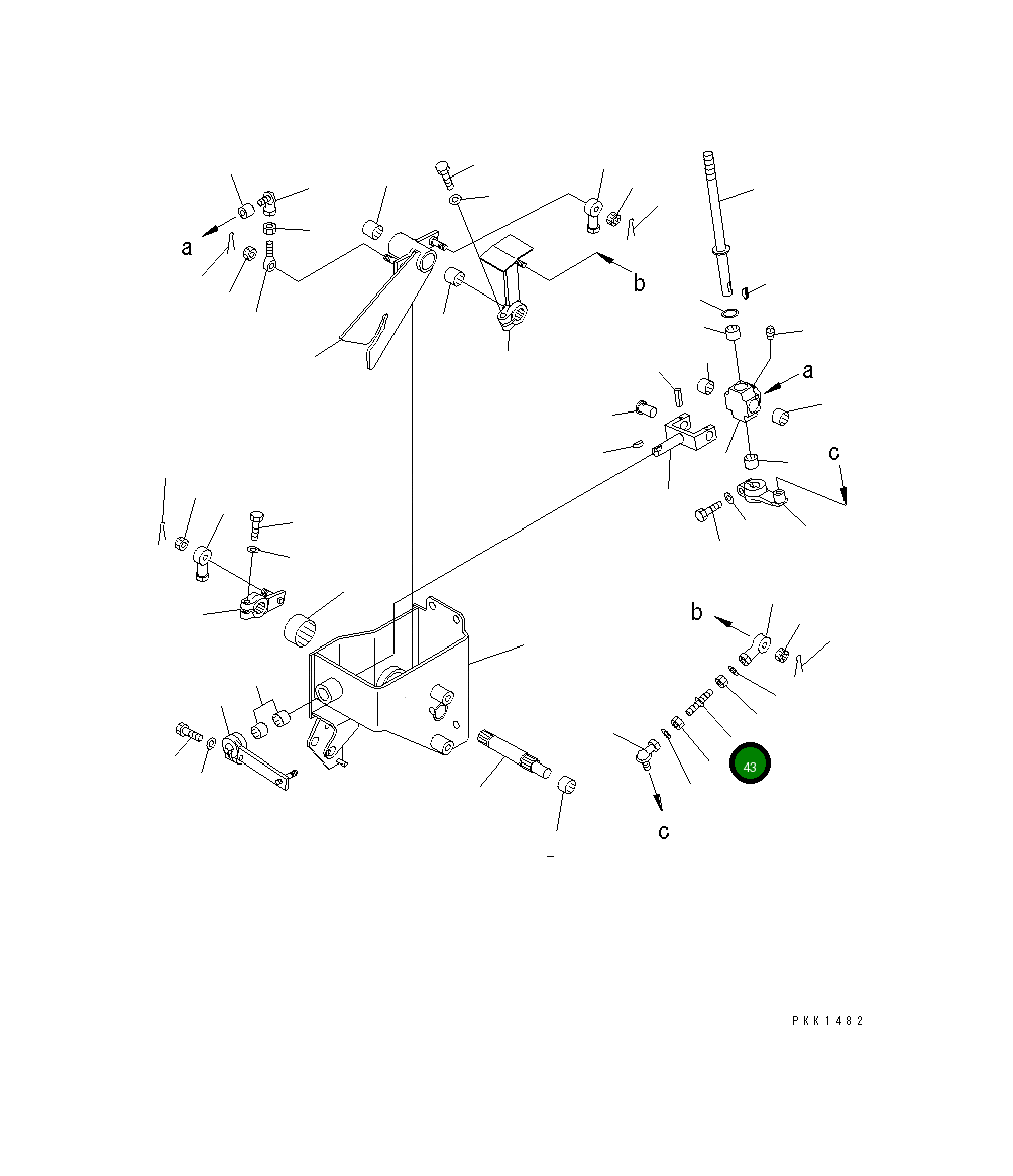 Болт 205-43-72920 Komatsu