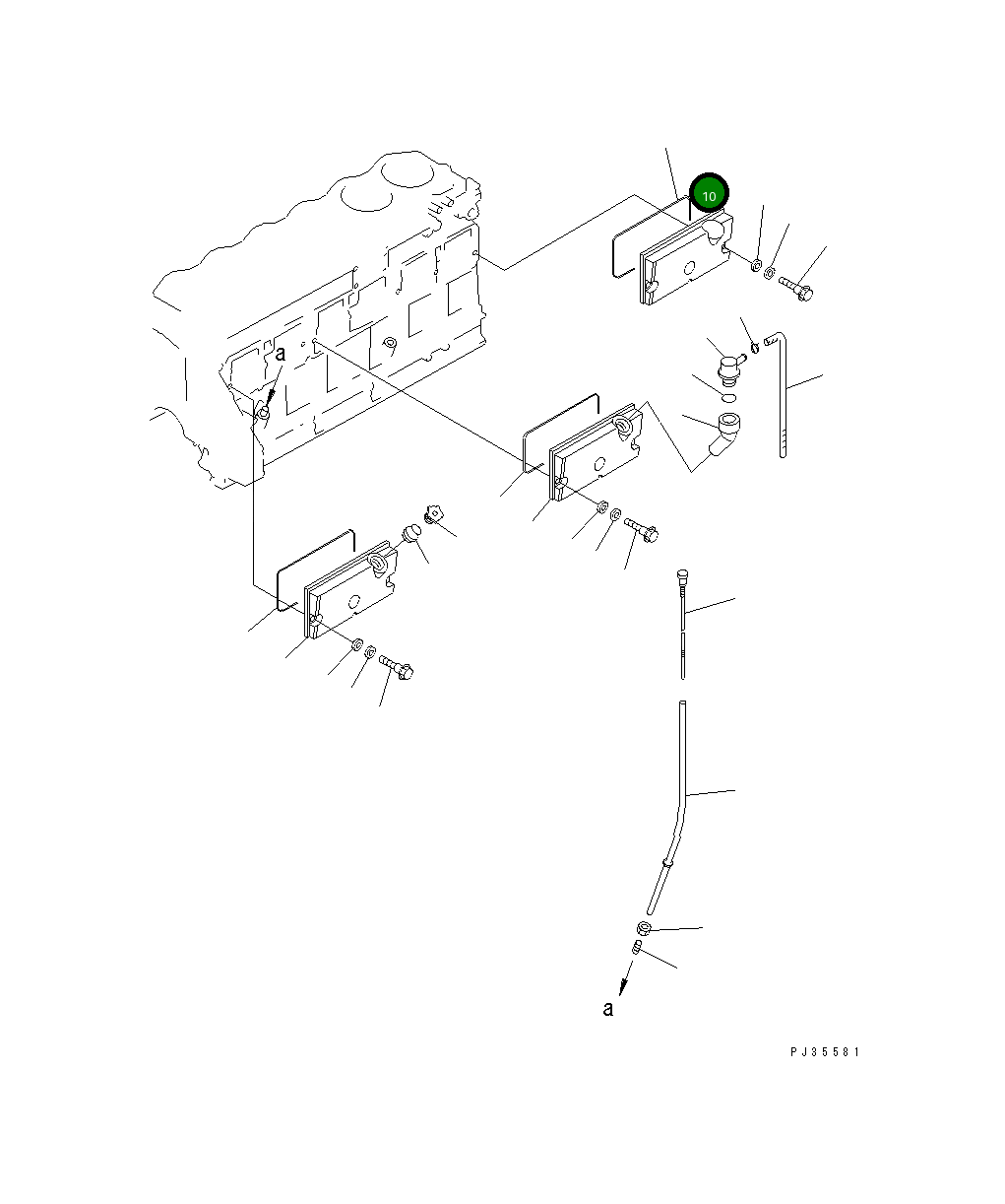 Крышка 6150-21-6310  Komatsu