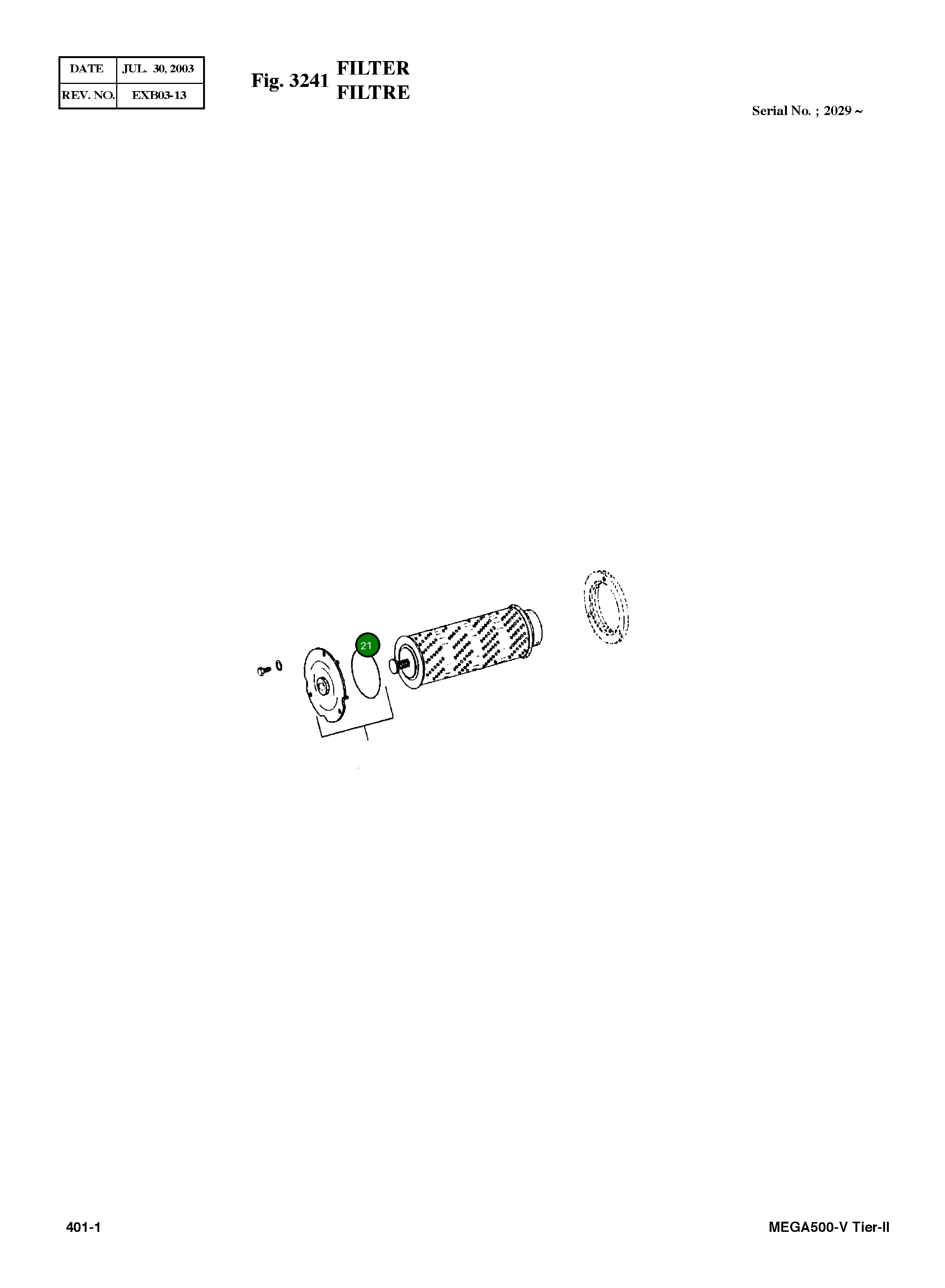 Кольцо уплотнительное (O-Ring) 0634 303 719 Komatsu