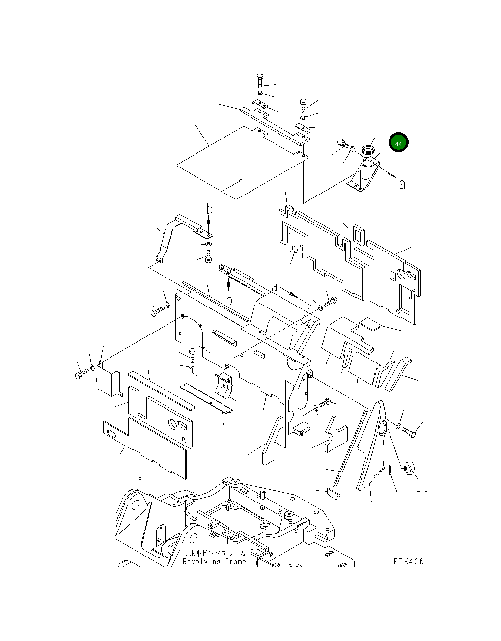 Крышка 21Y-54-11570  Komatsu