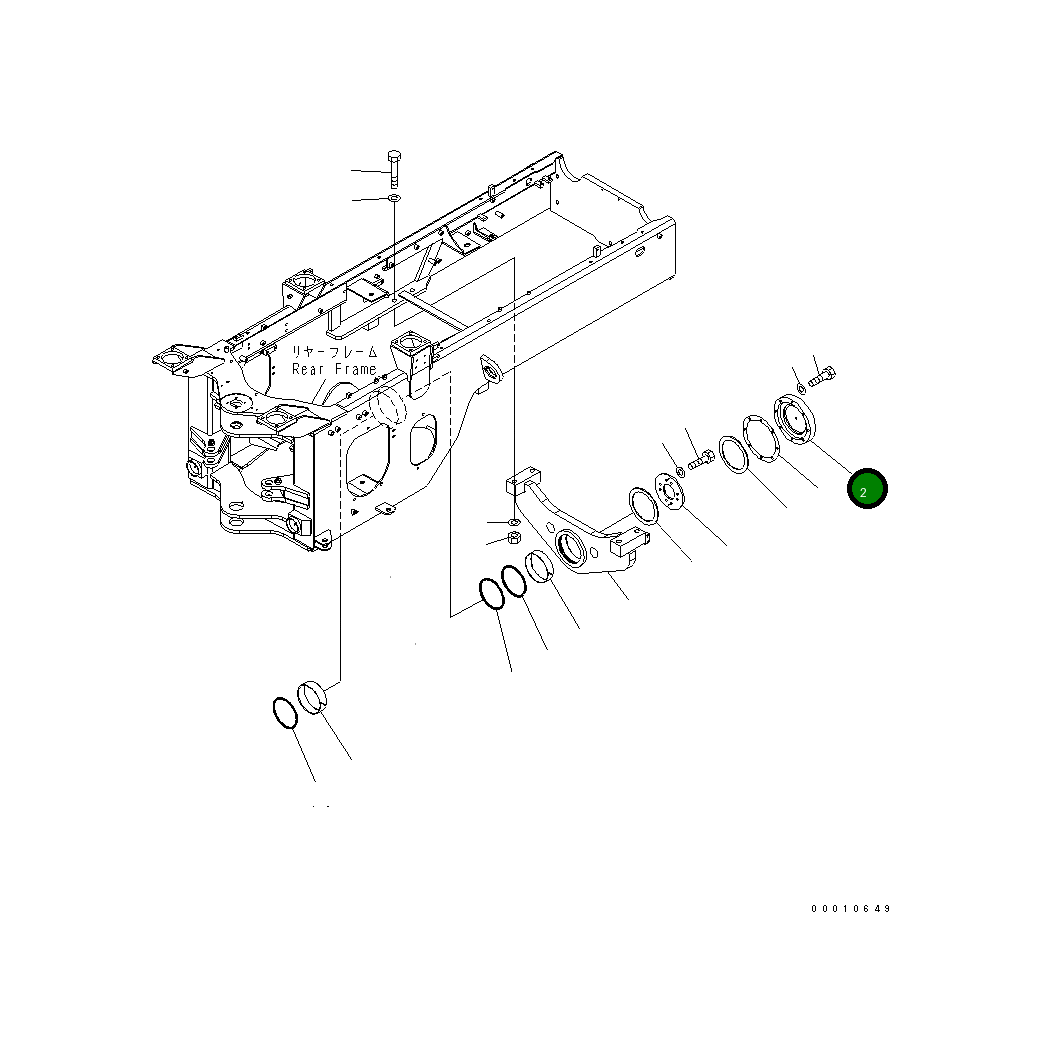 Крышка 418-46-12131  Komatsu