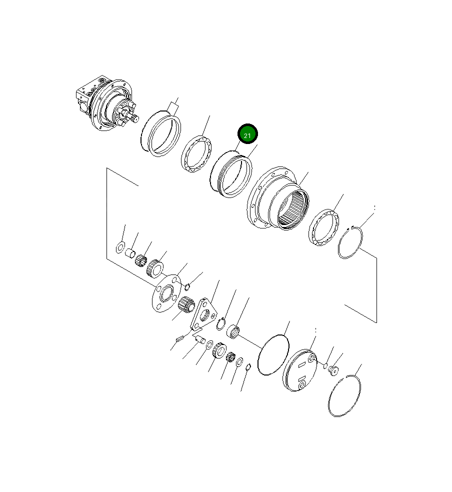 Кольцо уплотнительное (O-Ring) FUROG130  Komatsu