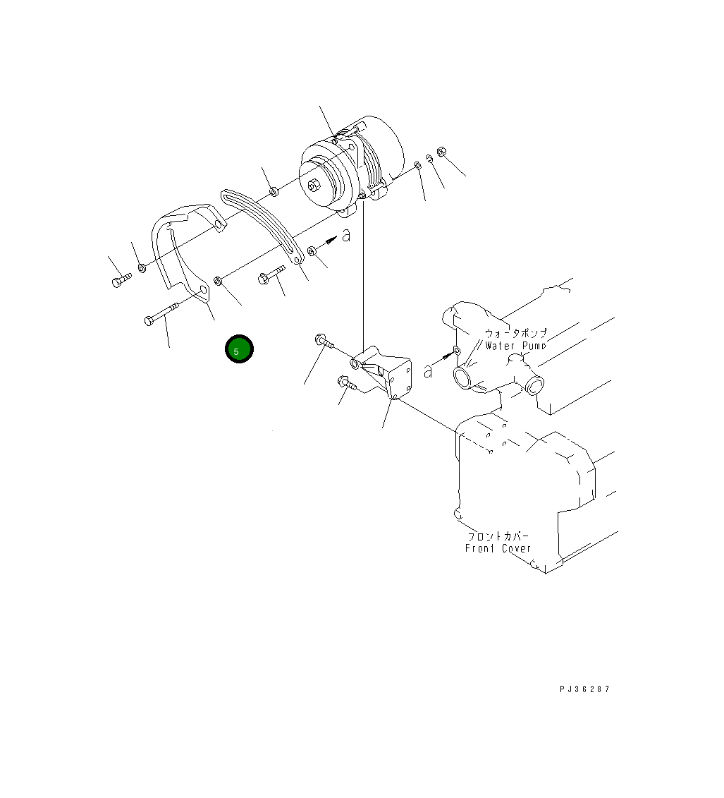 Крышка 6204-81-6910 Komatsu