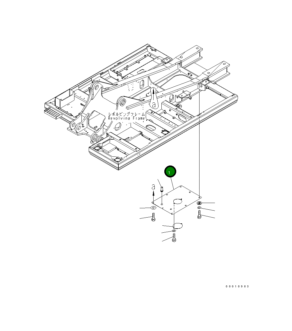 Крышка 208-54-72463 Komatsu