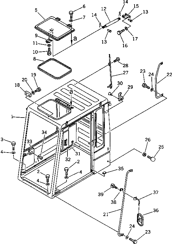 Болт 01252-41016 Komatsu