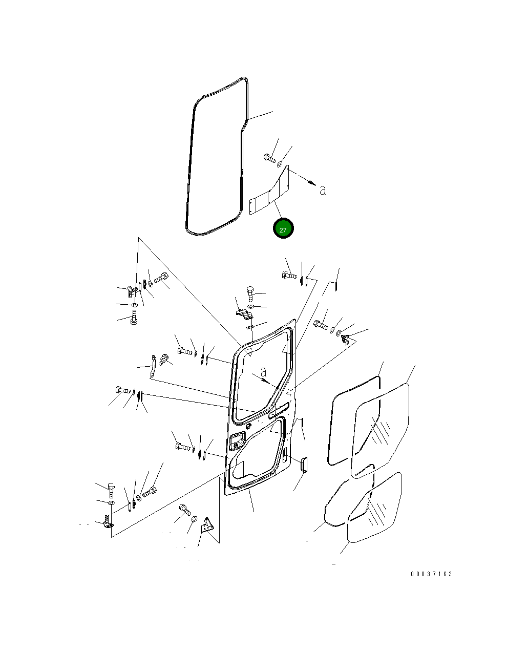 Крышка 22M-54-24430  Komatsu