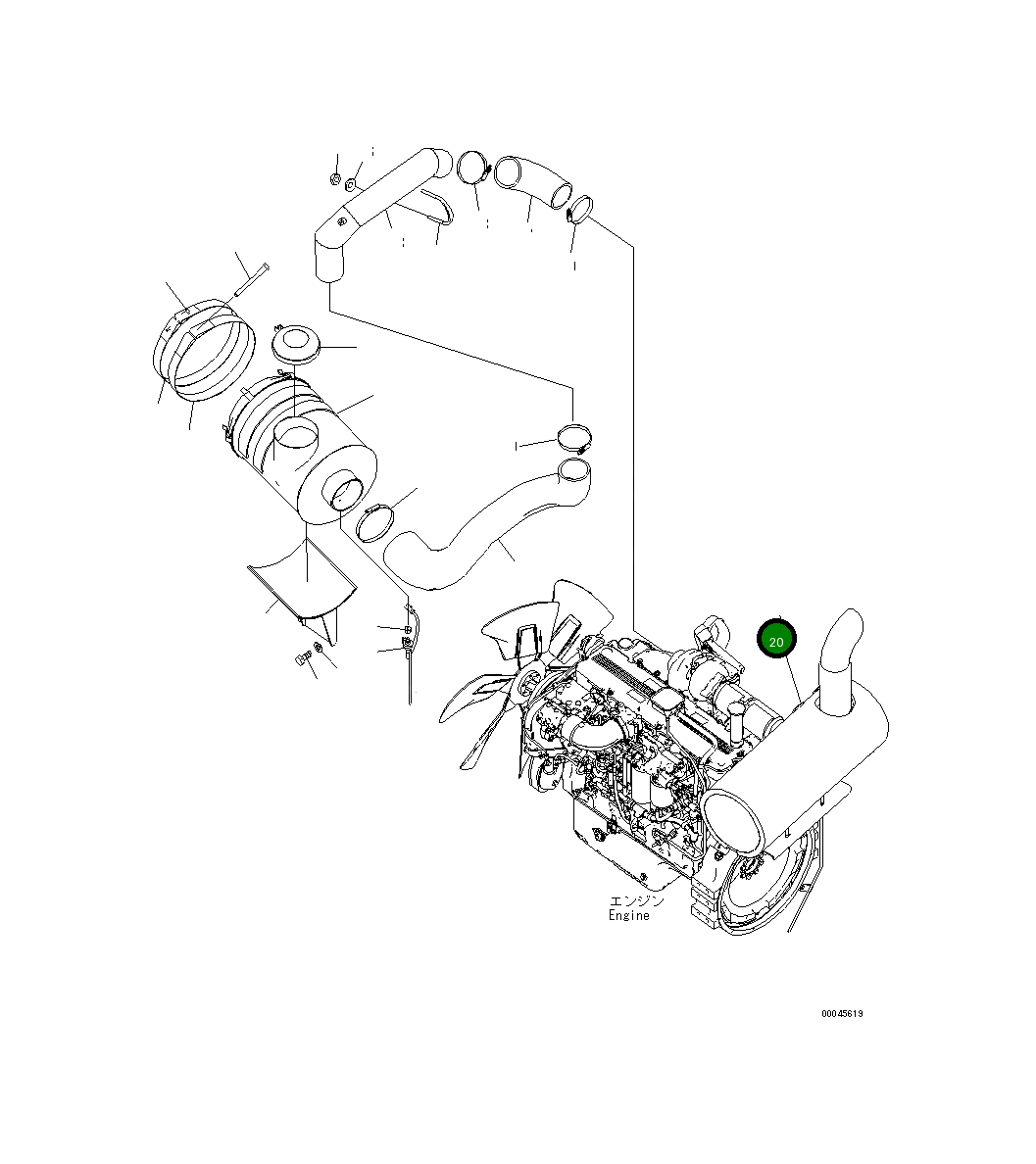 Крышка 207-01-75310 Komatsu