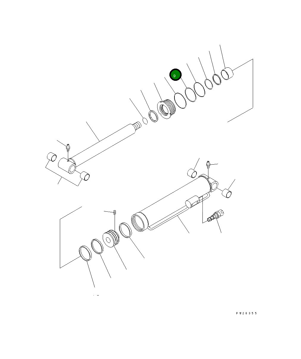 Кольцо MH355S62309000 Komatsu