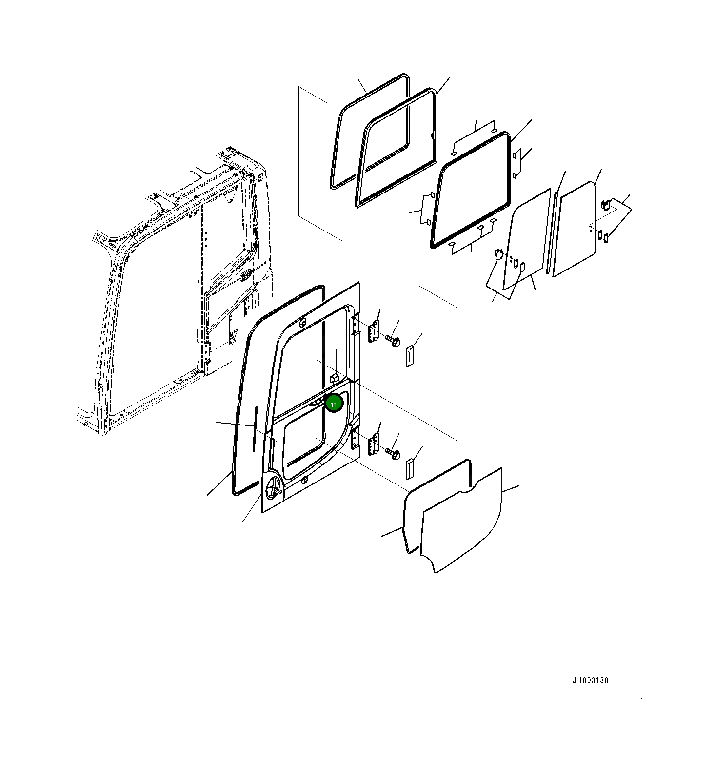 Крышка 20Y-53-13910 Komatsu