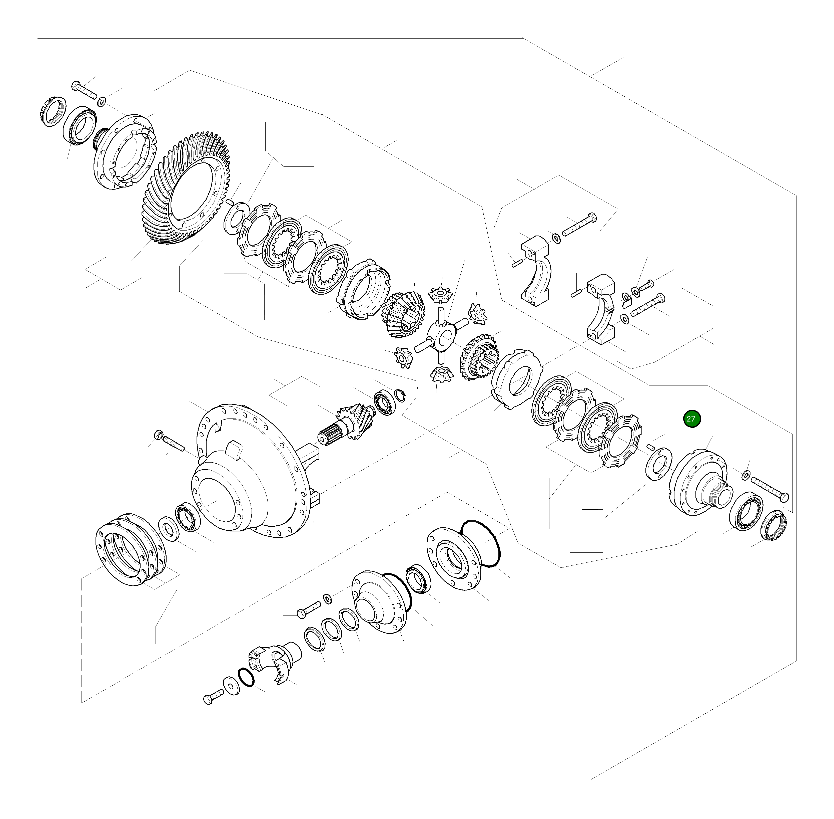 Крышка 424-22-27120  Komatsu