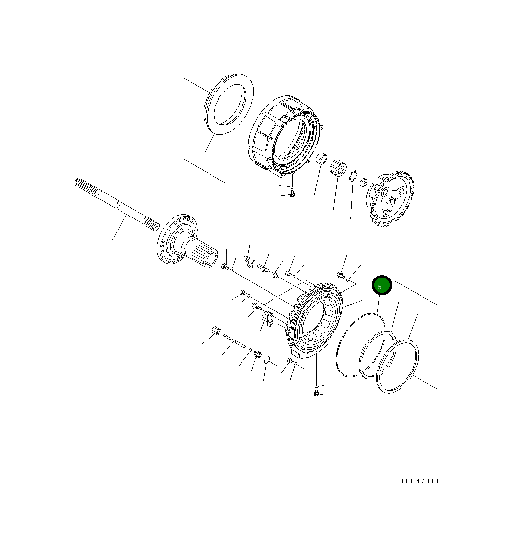 Кольцо уплотнительное (O-Ring) 07000-15450 Komatsu