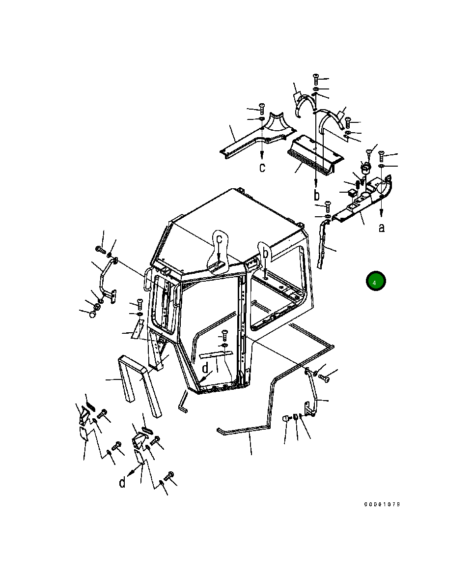 Крышка 17A-Z11-2880 Komatsu