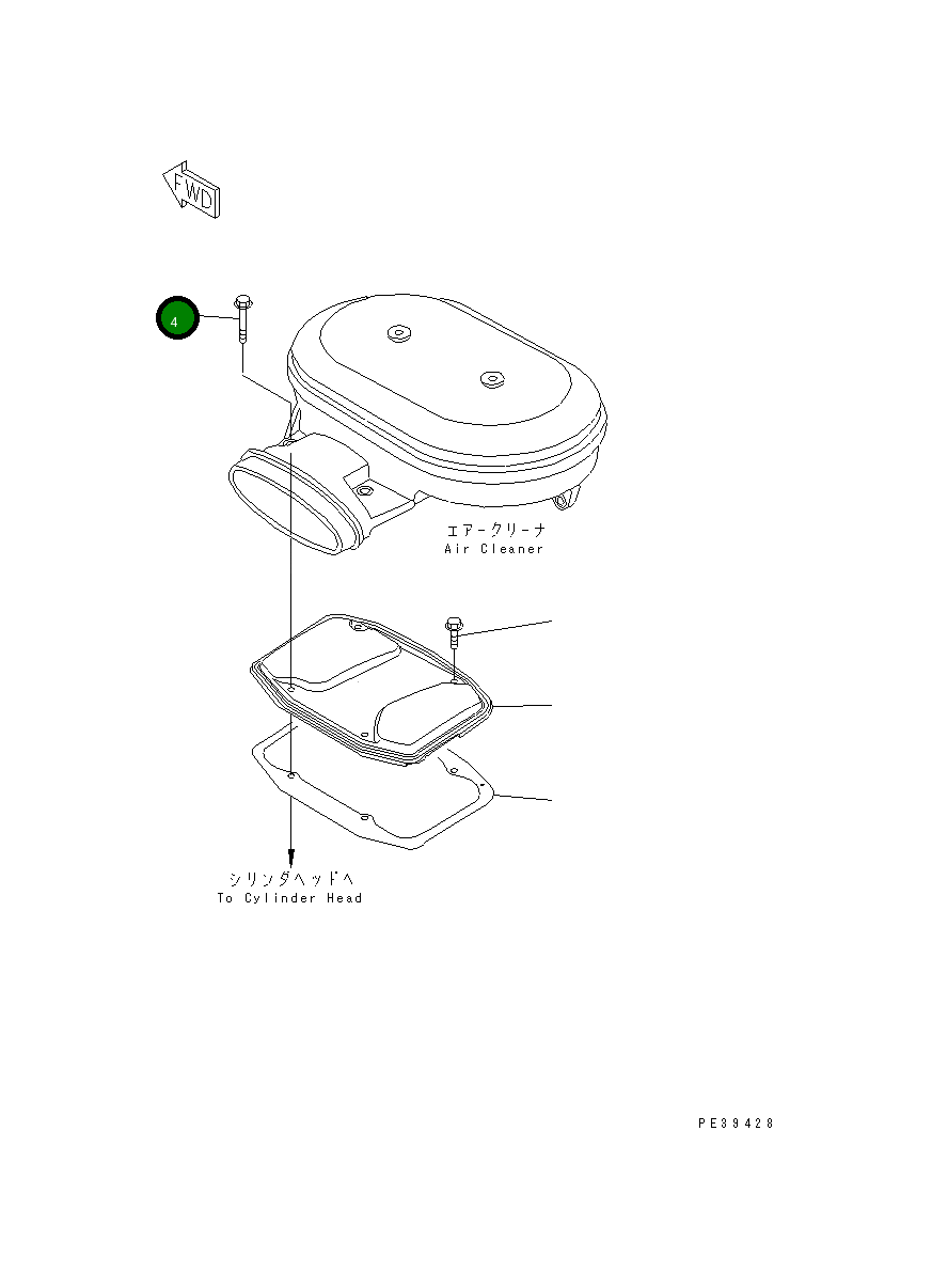 Болт HD957010603508  Komatsu