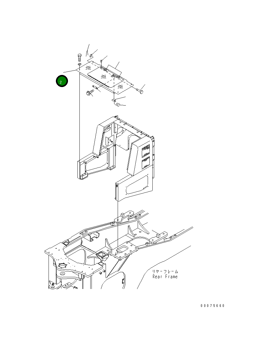 Крышка 426-54-24184 Komatsu