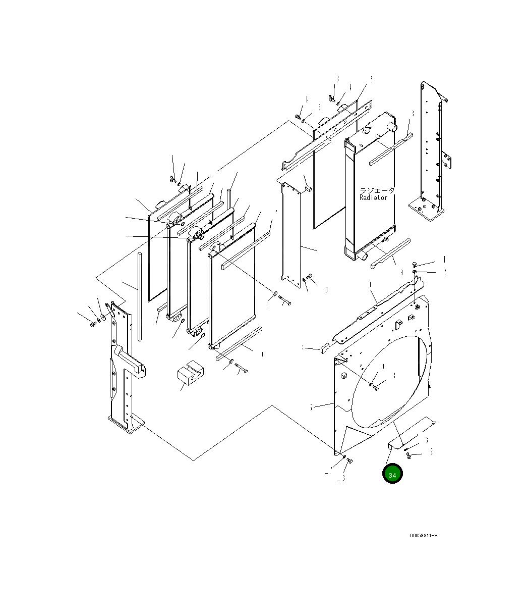 Крышка 208-03-75330  Komatsu