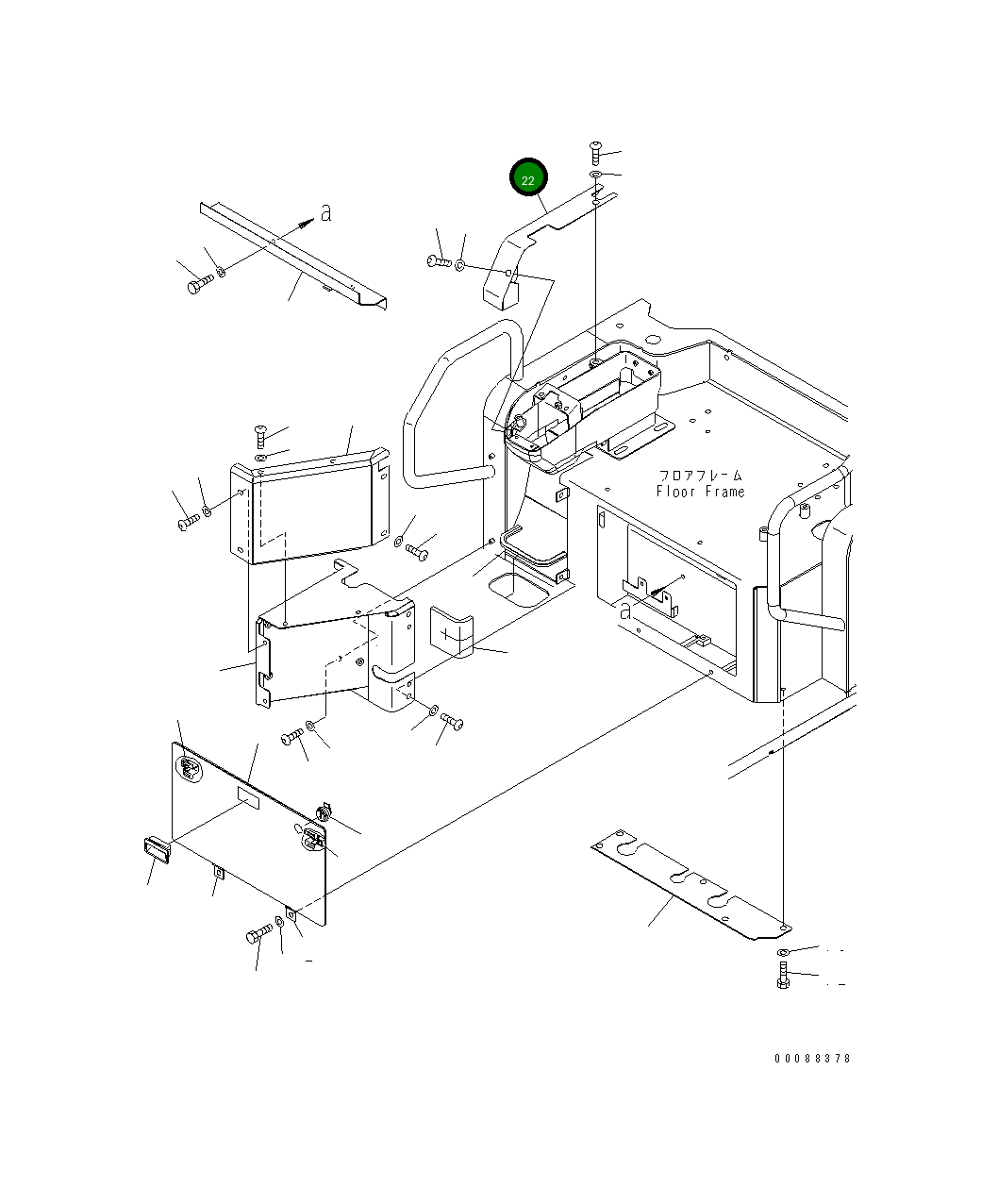 Крышка 22F-972-3212 Komatsu
