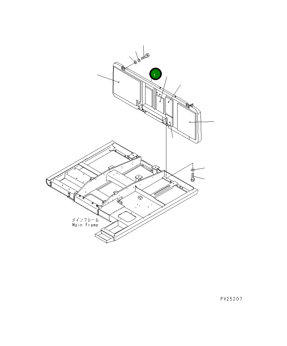 Крышка 8233-54-3711  Komatsu