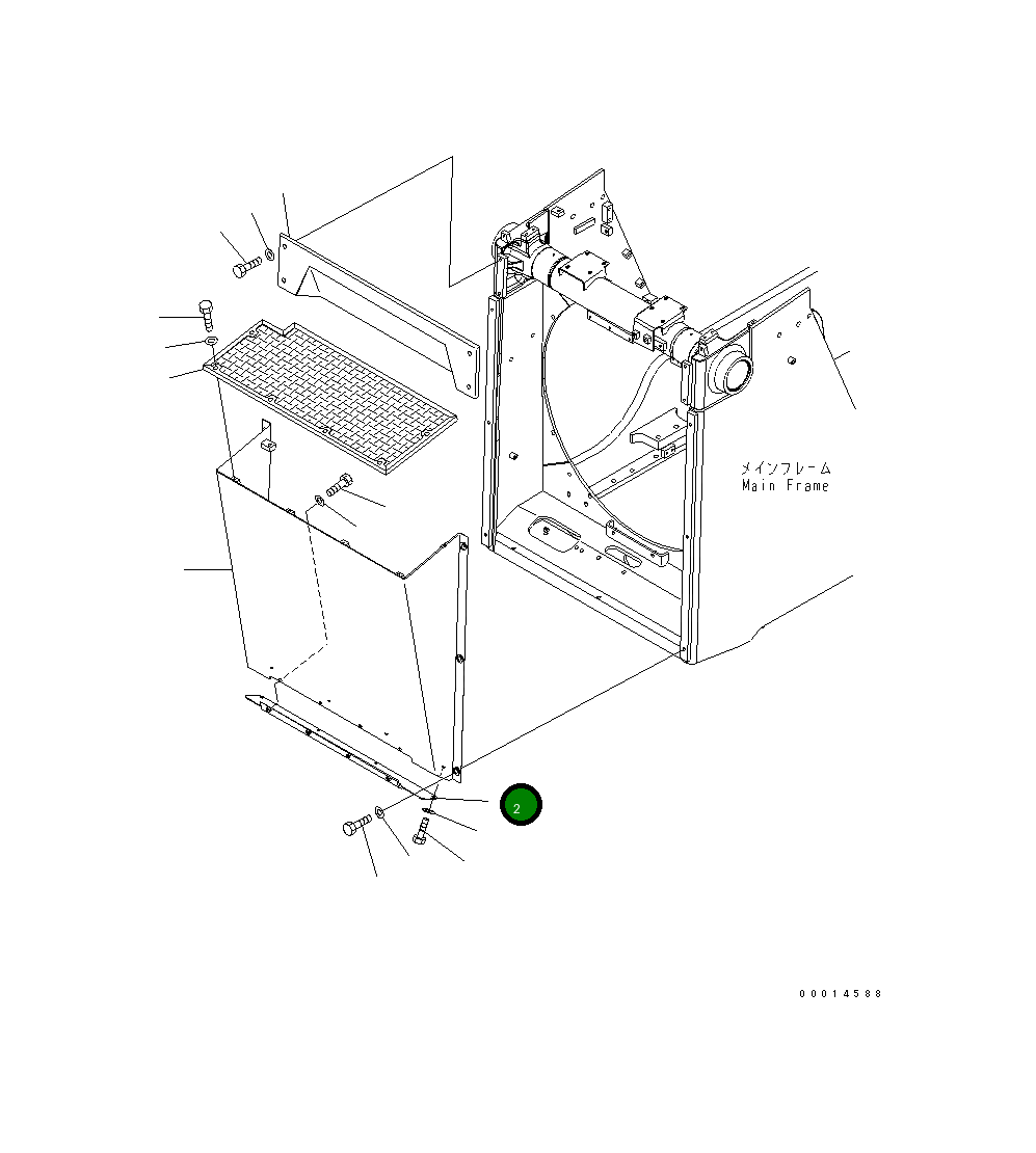 Крышка 154-54-78420 Komatsu