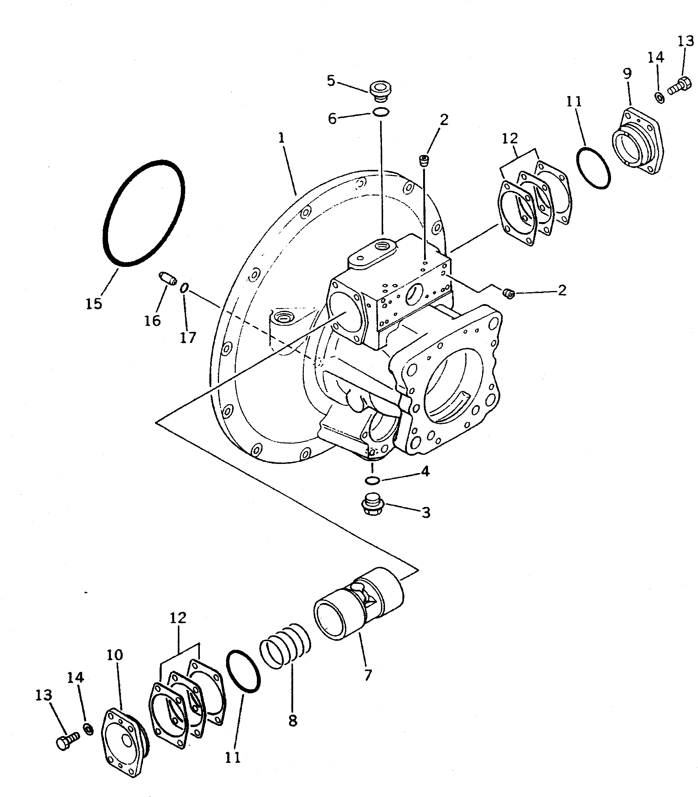 Кольцо уплотнительное (O-Ring) 708-27-12150  Komatsu