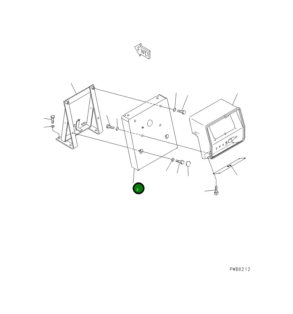 Крышка 195-54-69790  Komatsu