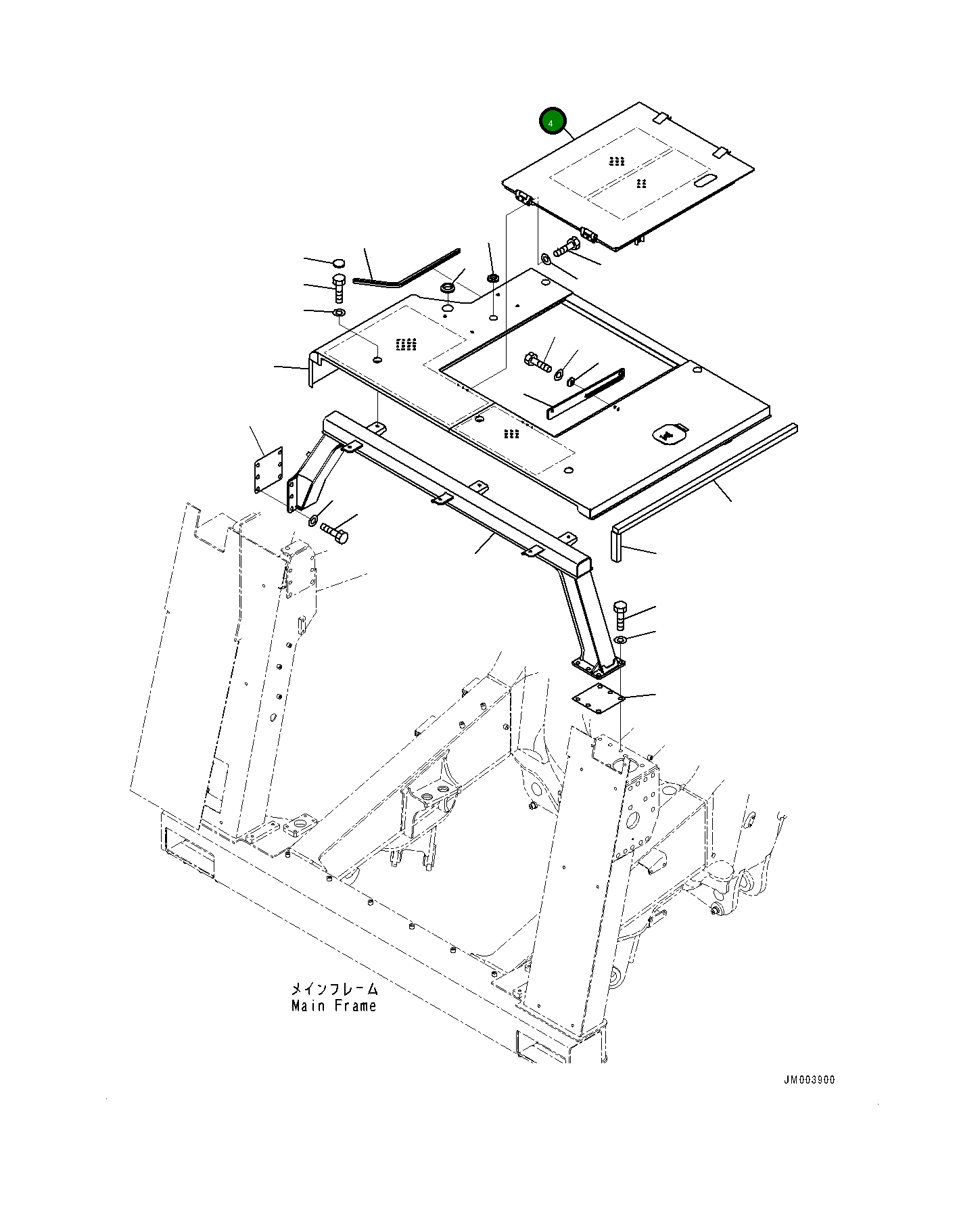 Крышка 561-54-81221 Komatsu