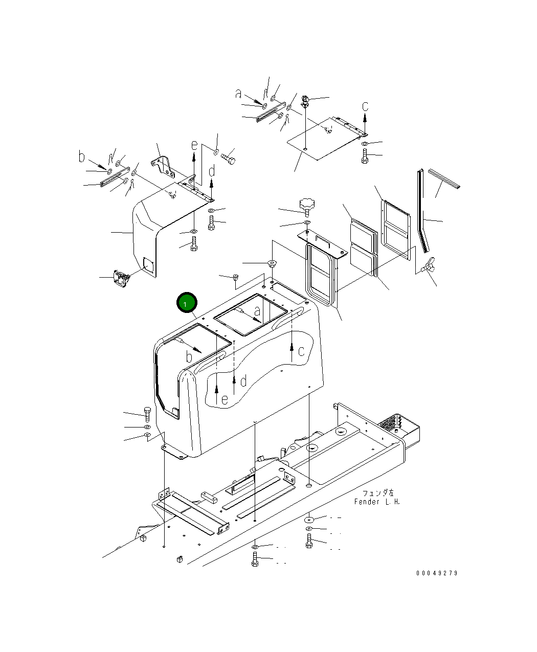 Крышка 17A-54-45113 Komatsu