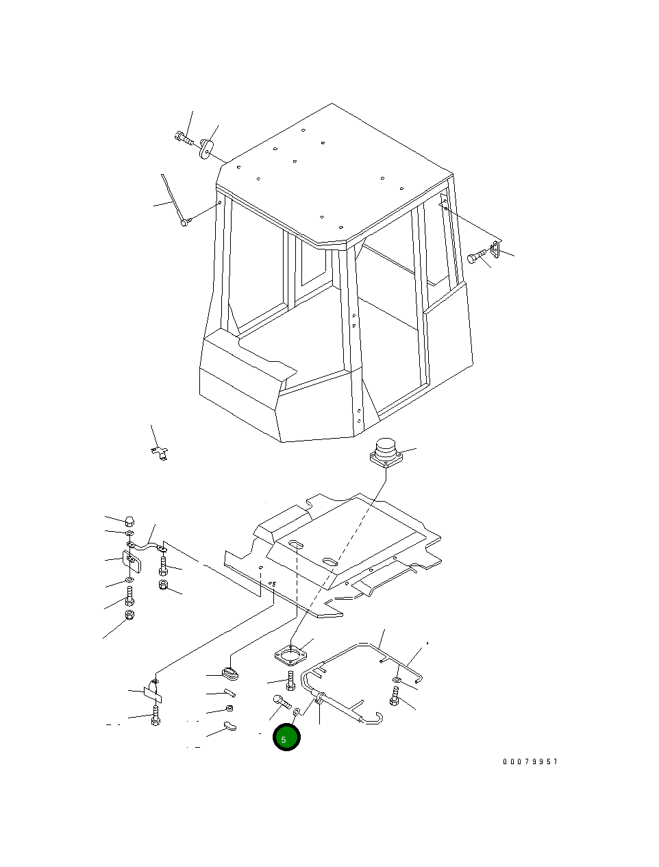 Болт 220582 Komatsu