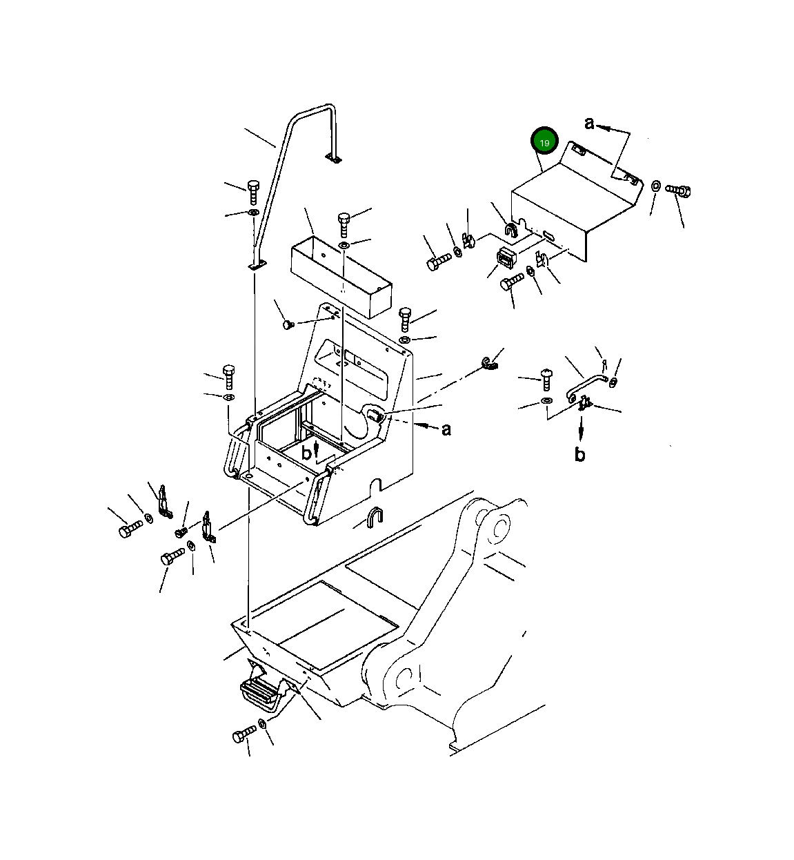 Крышка 209-54-53721  Komatsu