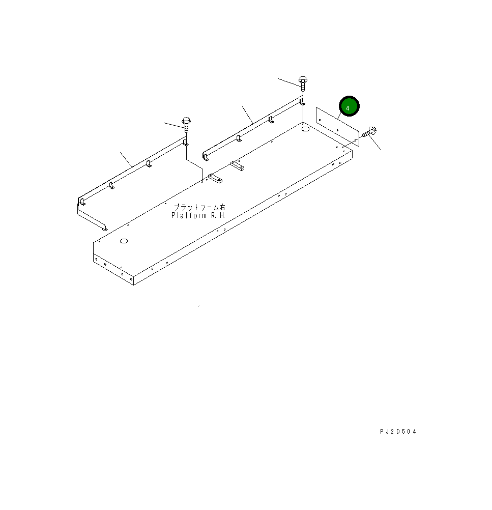 Крышка 569-54-82560  Komatsu