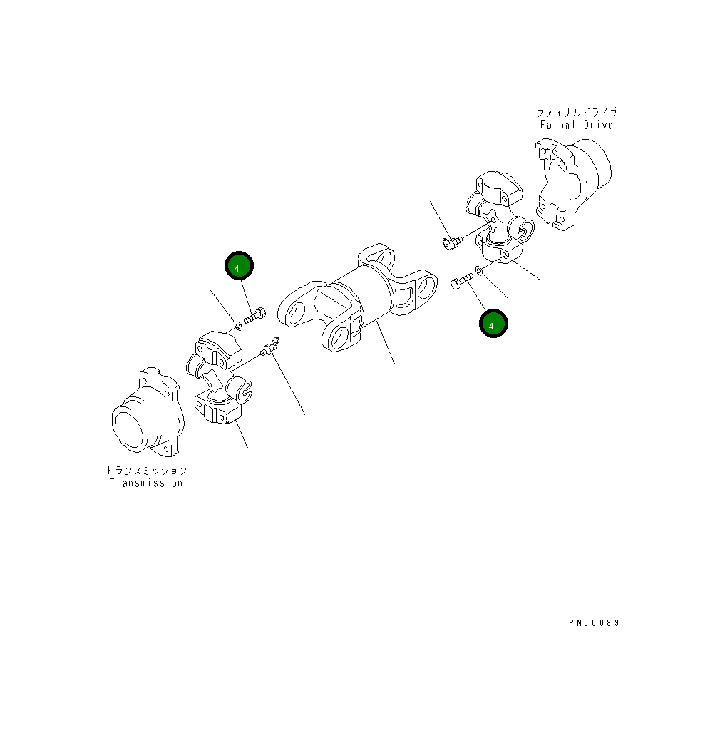 Болт 01050-81045 Komatsu