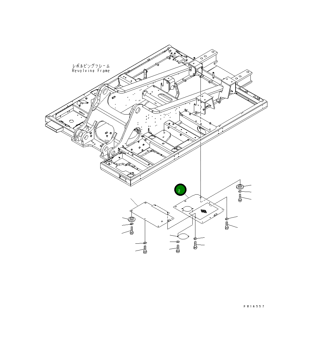 Крышка 21M-54-14720  Komatsu