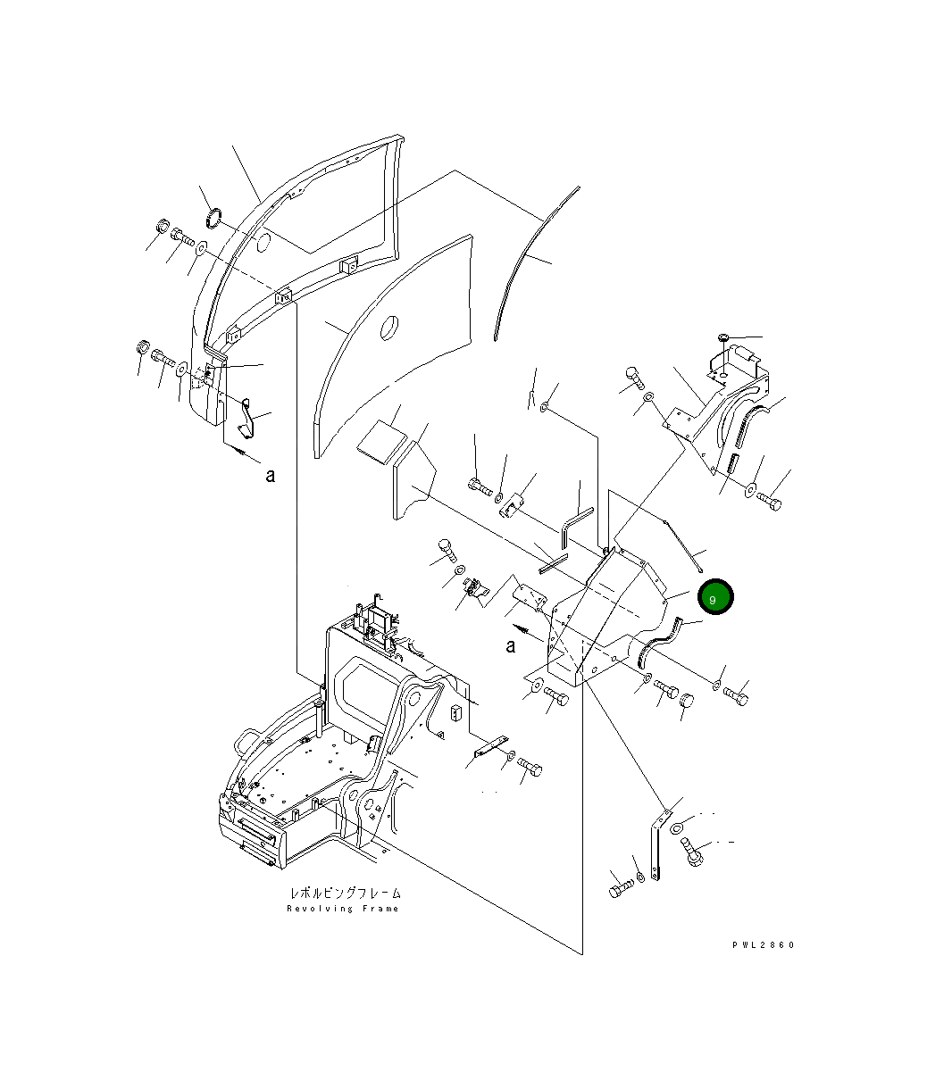 Крышка 22U-54-12395 Komatsu