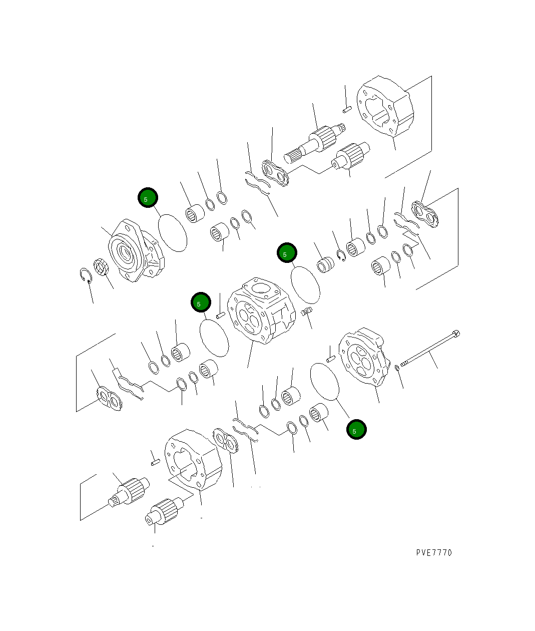Кольцо уплотнительное (O-Ring) 704-37-03400  Komatsu