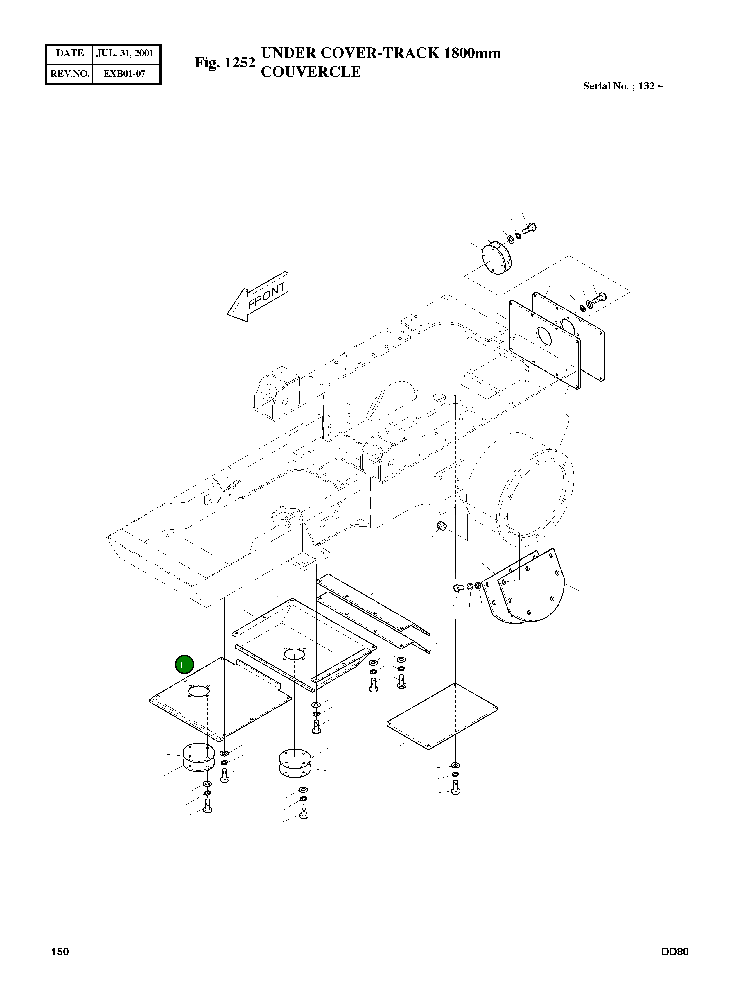 Крышка 5627-1602 Komatsu