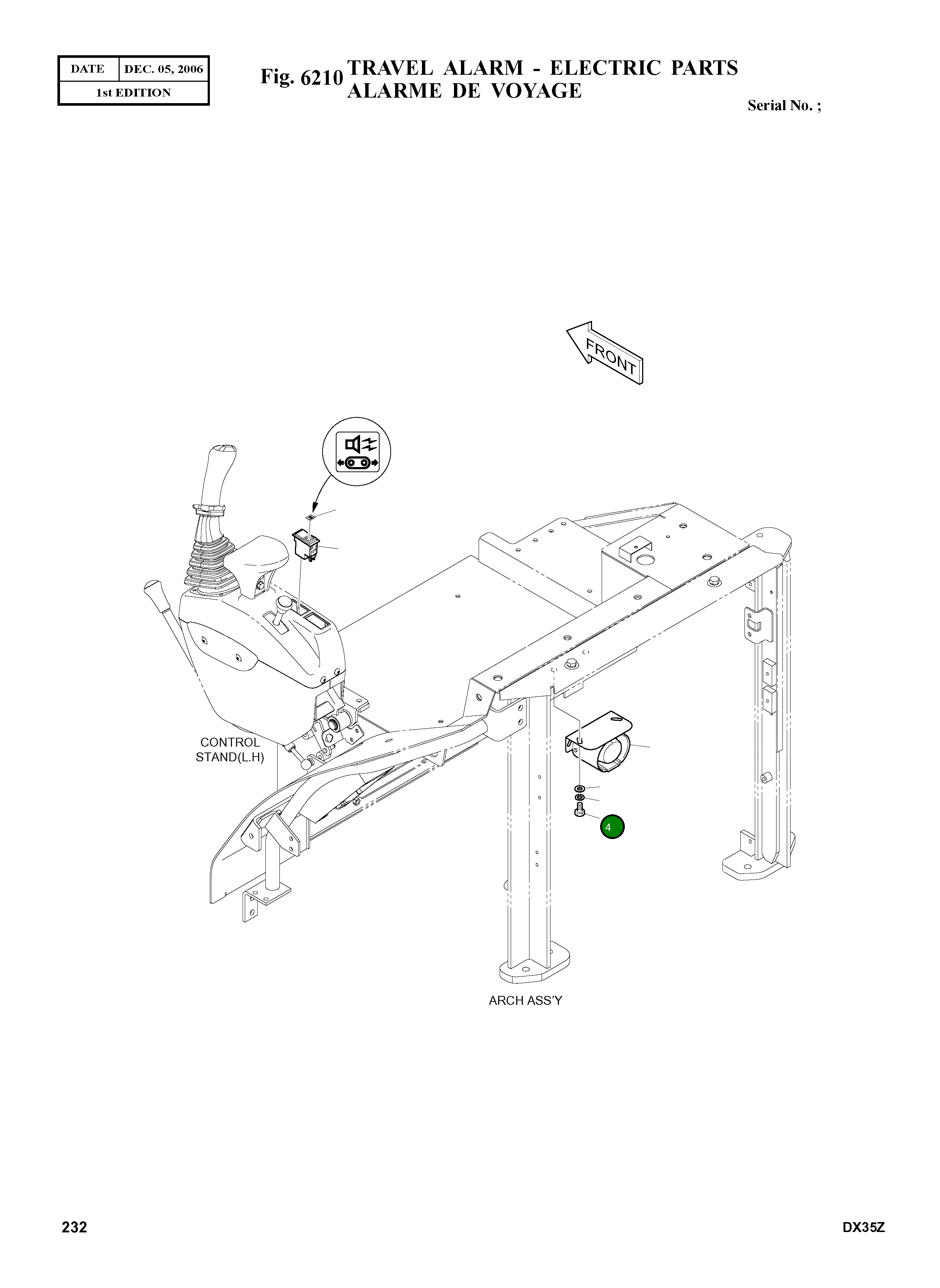 Болт S0508466 Komatsu