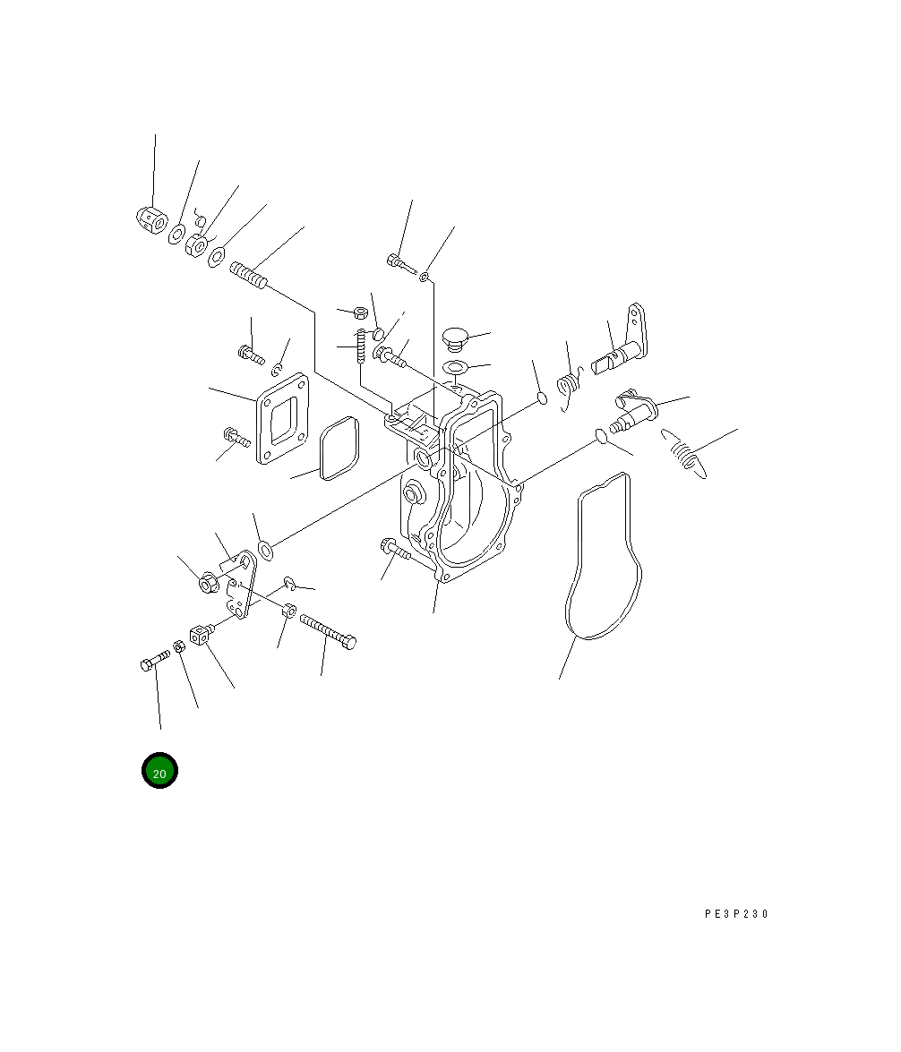 Болт YM26116-040128 Komatsu