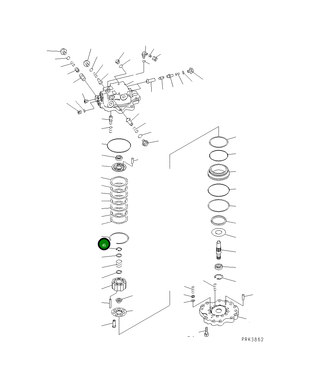 Кольцо 708-7R-15160  Komatsu
