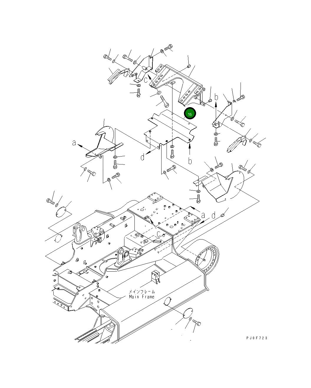 Крышка 11Y-69-11730 Komatsu