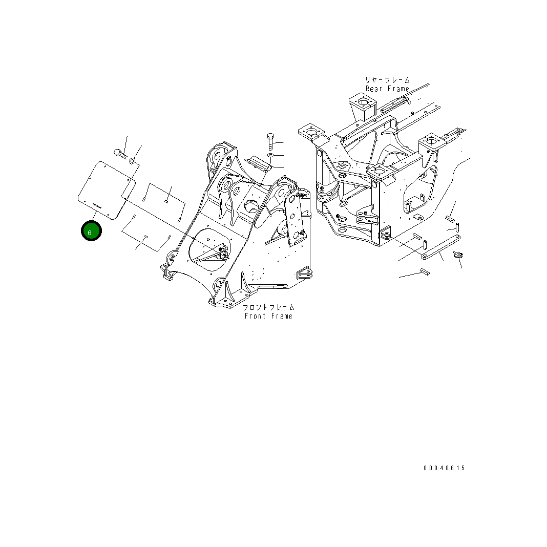 Крышка 423-46-44170 Komatsu