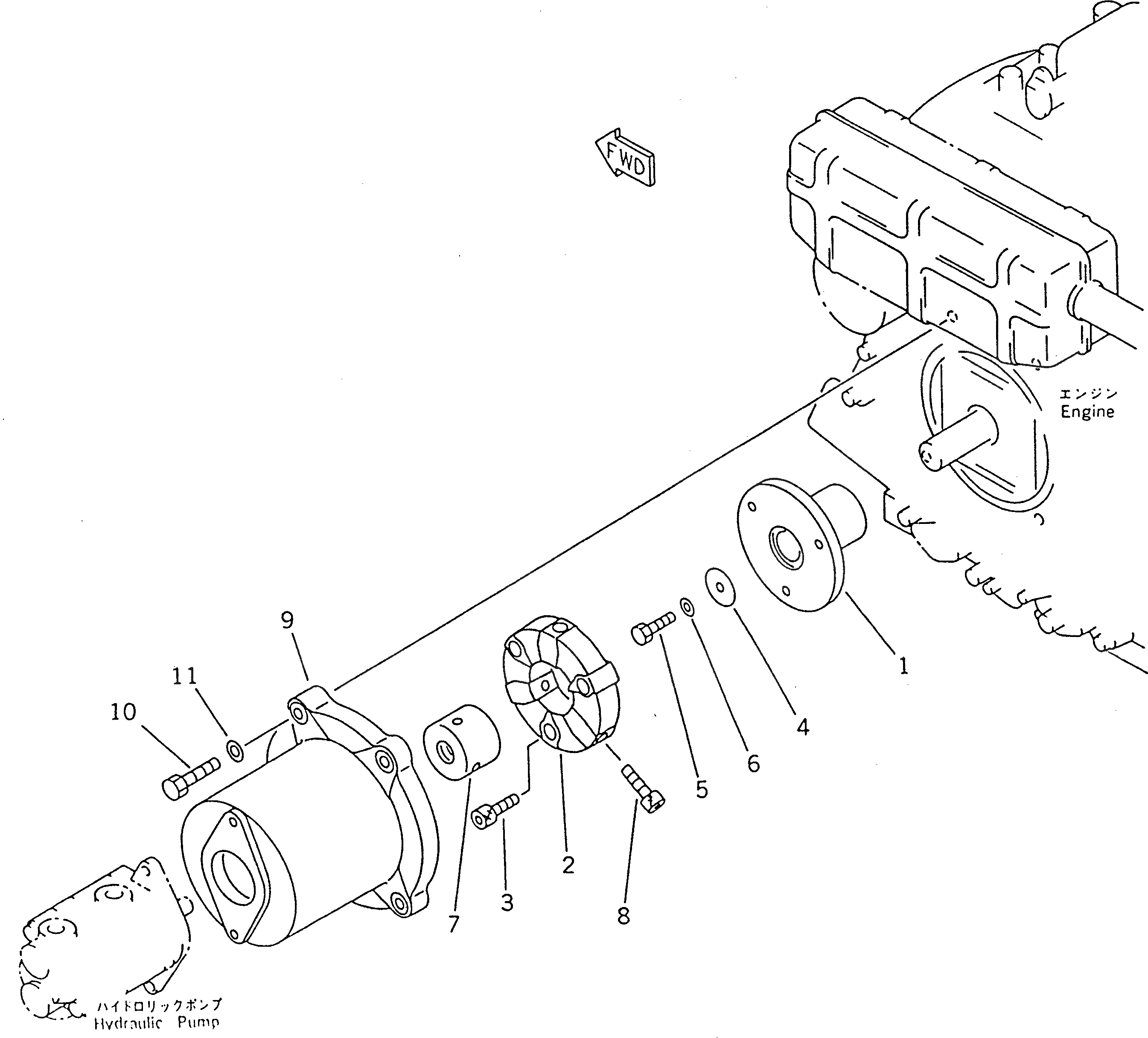 Болт 21S-01-13160  Komatsu
