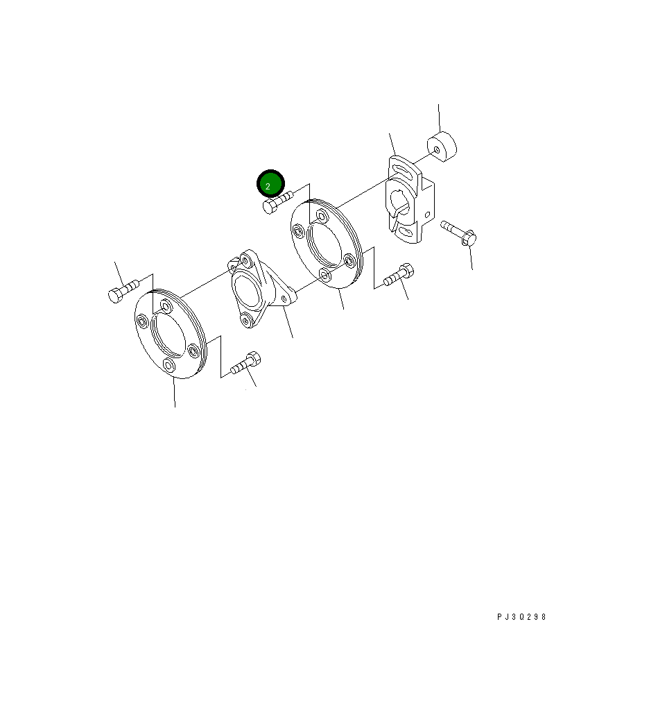 Болт DK156634-4800  Komatsu