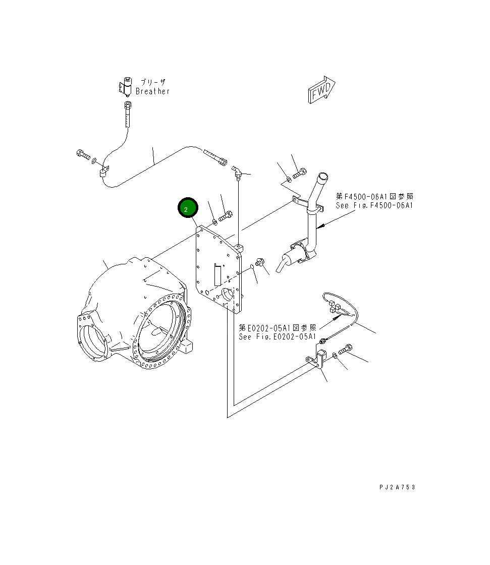 Крышка 23B-22-32112 Komatsu