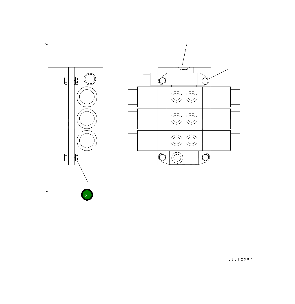 Болт MH21014-08025  Komatsu