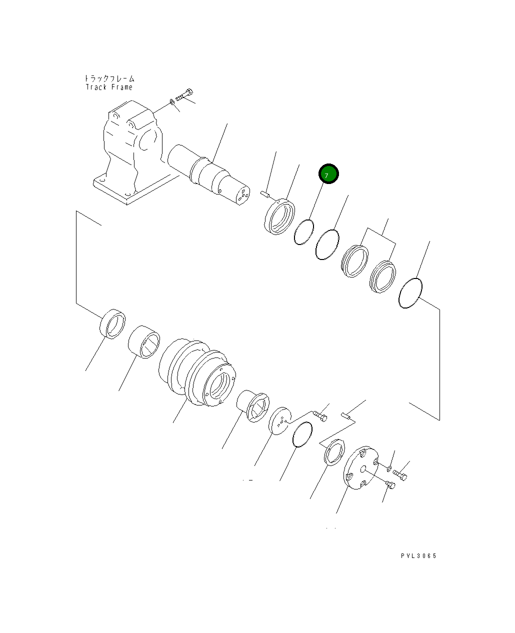 Кольцо уплотнительное (O-Ring) 07000-55125 Komatsu